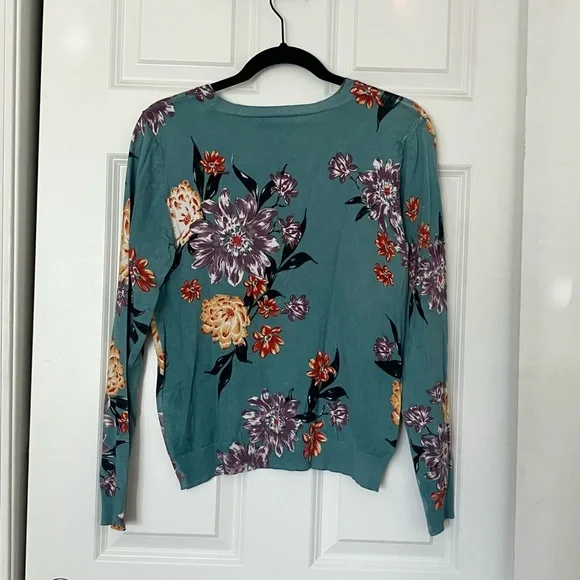 Daniel Rainn Floral Sweater Medium - Picture 3 of 3